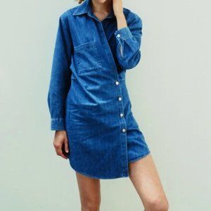 ZARA Asymmetrical Wrap Denim